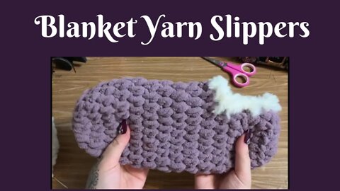 Easy Crochet Projects: Bernat Blanket Yarn Crochet Slippers