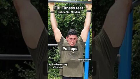 FBI FITNESS TEST | Soldier Vs. Police officer #shorts