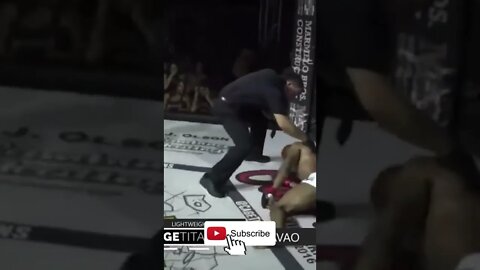 KYLE PAVAO SNAPS WAYNE DOWNER ARM CAGE TITANS MMA FIGHT