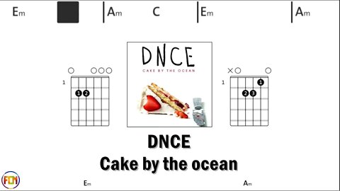 DNCE Cake by the ocean - Guitar Chords & Lyrics HD