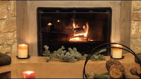 Relaxing Fireplace And Snowing Sounds for deep sleep, fall asleep, stress relief. Instantly fall asleep into deep sleep