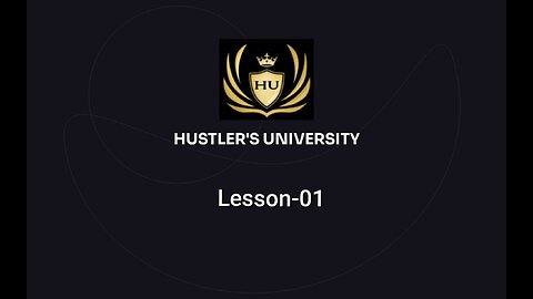 "Speed is extremely important to run a business", Lesson-01, Hustlers University by Andrew Tate