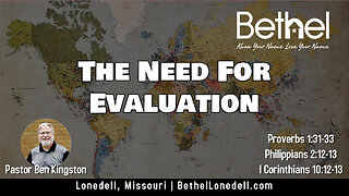 The Need For Evaluation - October 1, 2023