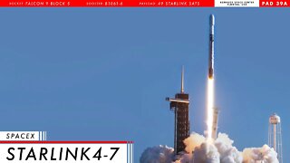 LAUNCHING NOW! SpaceX Starlink 4-7 Launch