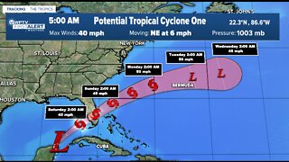 Potential Tropical Cyclone One: Friday 5 a.m. advisory