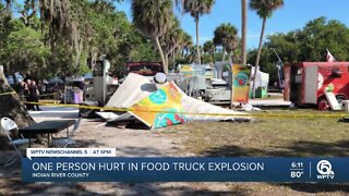1 hurt in food truck explosion in Vero Beach