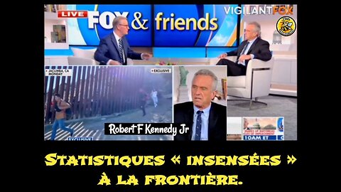 Robert F Kennedy Jr, révèle des statistiques « insensées » à la frontière