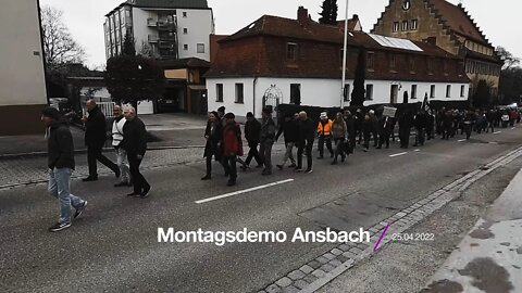 Montagsdemonstration Ansbach , 25.04.2022