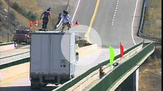 Base Jump off Moving Semi Truck