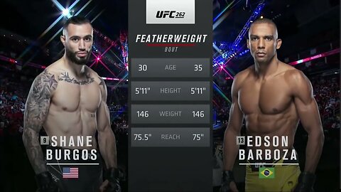 Free Fight: Edson Barboza vs Shane Burgos # UFC