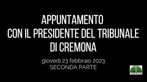 NWO, ITALIA: Comitato Fortitudo vs Tribunale Cremona 24/02/2023, discriminazione nazista