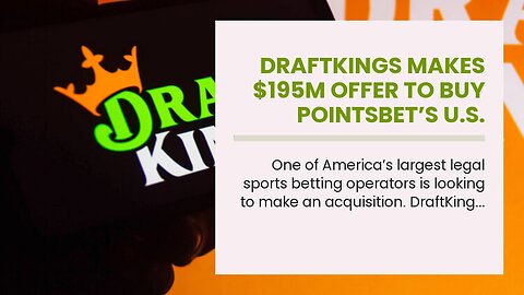 DraftKings Makes $195M Offer to Buy PointsBet’s U.S. Sports Betting Business