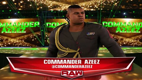 Commander Azeez Entrance WWE 2k22
