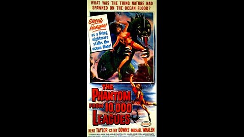 The Phantom from 10,000 Leagues 1955, Horror Kent Taylor, Cathy Downs Movie