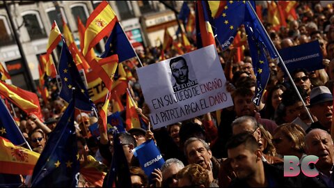 Tens of thousands protest across Spain at proposed Catalan amnesty