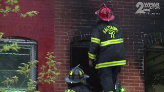 Baltimore Fire crews pull body from burning vacant home on Thursday