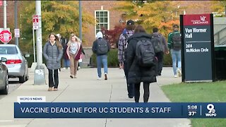Vaccine deadline for UC students, staff