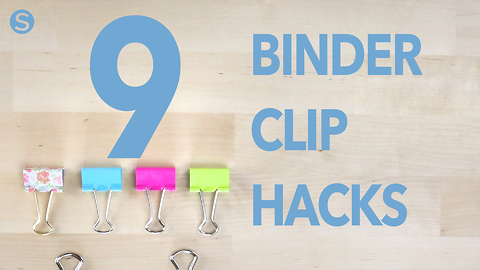 Check Out These 9 Useful Binder Clip Hacks