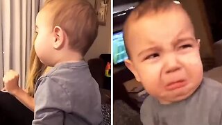 Baby Realizes Song Is Sad, Instantly Starts Crying