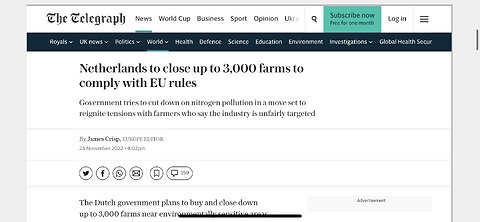 Washington Post wants us eating insects! Netherlands to close down 3000 farms houston water probs