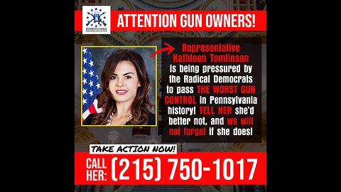 KC Tomlinson - The Deciding Vote on Gun Control in Pennsylvania?