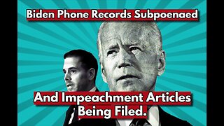 Biden Phone Records Subpoenaed, Impeachment Articles and More... Real News with Lucretia Hughes.