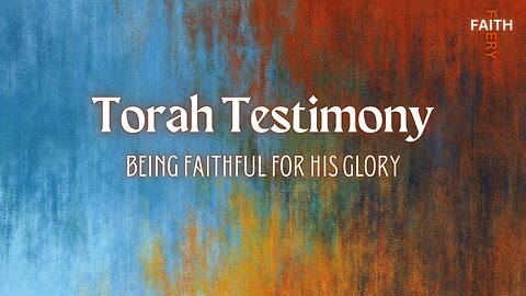 Torah Testimony - Dr. Stephen Pidgeon