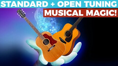 MUSICAL MAGIC! - How to Blend Acoustic Guitars - Standard + Open Tuning - Home Recording Tips