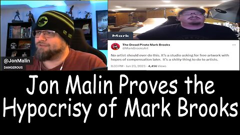 Jon Malin Proves the Hypocrisy of Mark Brooks