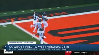 Oklahoma State falls to West Virginia 24-19