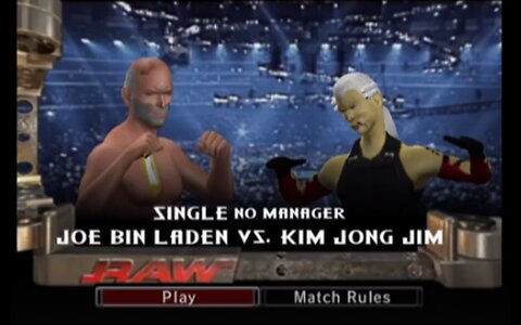 WWE Smackdown vs. Raw 2006 - Joe Bin Laden VS Kim Jong Jim