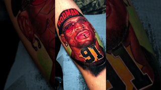 Dennis Rodman Arm Color Tattoo #shorts #tattoos #inked #youtubeshorts