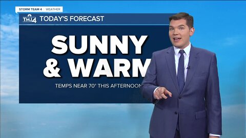 Southeast Wisconsin weather: Sunshine and temperatures near 70 Wednesday