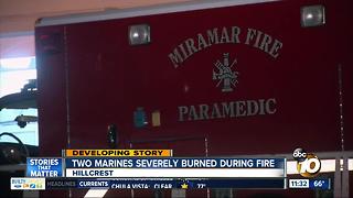 2 Marines working on fighter jet at MCAS Miramar burned in fire