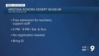 Teacher Appreciation Night at Arizona-Sonora Desert Museum