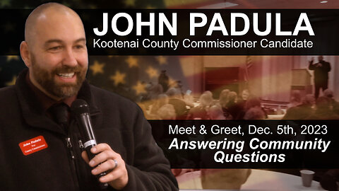 John Padula Meet & Greet, Dec. 5th, 2023