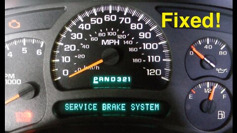 Service Brake System fix - GM Chevy GMC Cadillac EBCM Electronic Brake Control Module