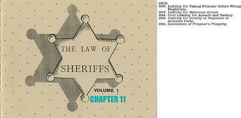 The Law of Sheriffs Chapter 11
