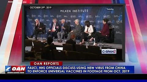 Oct 2019 - Fauci & HHS Discuss Using New Virus From China to Enforce Universal Vaccines