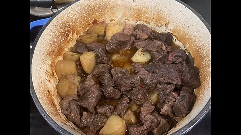 Hearty Dutch oven Beef Stew!