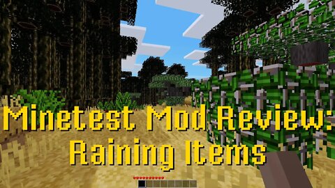 Minetest Mod Review: Raining Items
