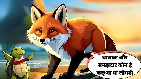 Tortoise or fox hindi story | video for kids | cartoon video |