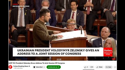 JUST IN: President Zelensky Gives Address To Joint Session Of Congress