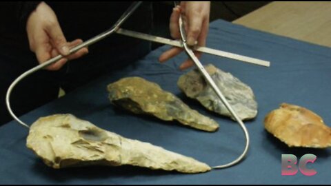 Mysterious giant 300,000-year-old hand axes were found at an Ice Age site in England