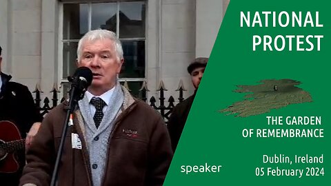 Malachy Steenson -National Protest, Dublin , Ireland - 05 Feb 2024