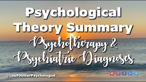 Psychotherapy & Psychiatric Diagnoses