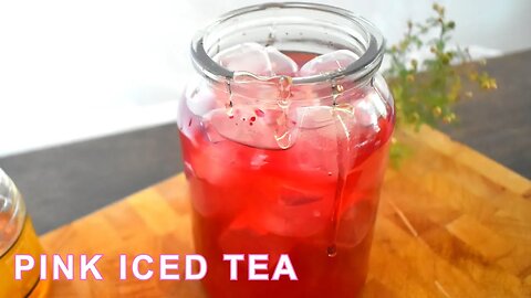 Soothing Pink Iced Tea | Chamomile & Honey Iced Tea Recipe