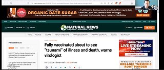 WARNING: Virologist – Dr. Geert Vanden Bossche predicts a "TSUNAMI OF DEATH” is Coming