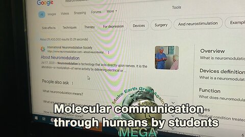 Molecular communication through humans by students