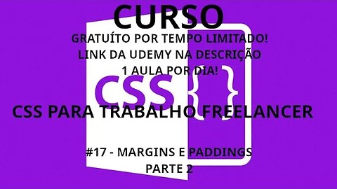 #curso #css #17 Margins e Paddings parte 2 - CSS focado em trabalho freelancer